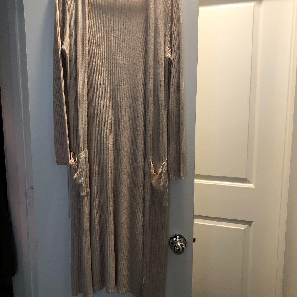 Pink Rose Long Light Weight Sweater - Size M